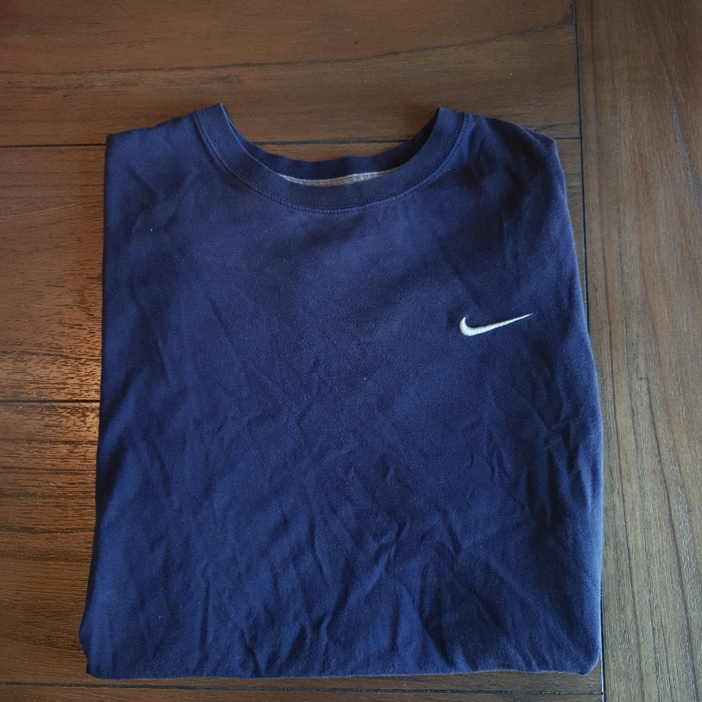 Vintage Nike Basic Tee Navy Blue XL